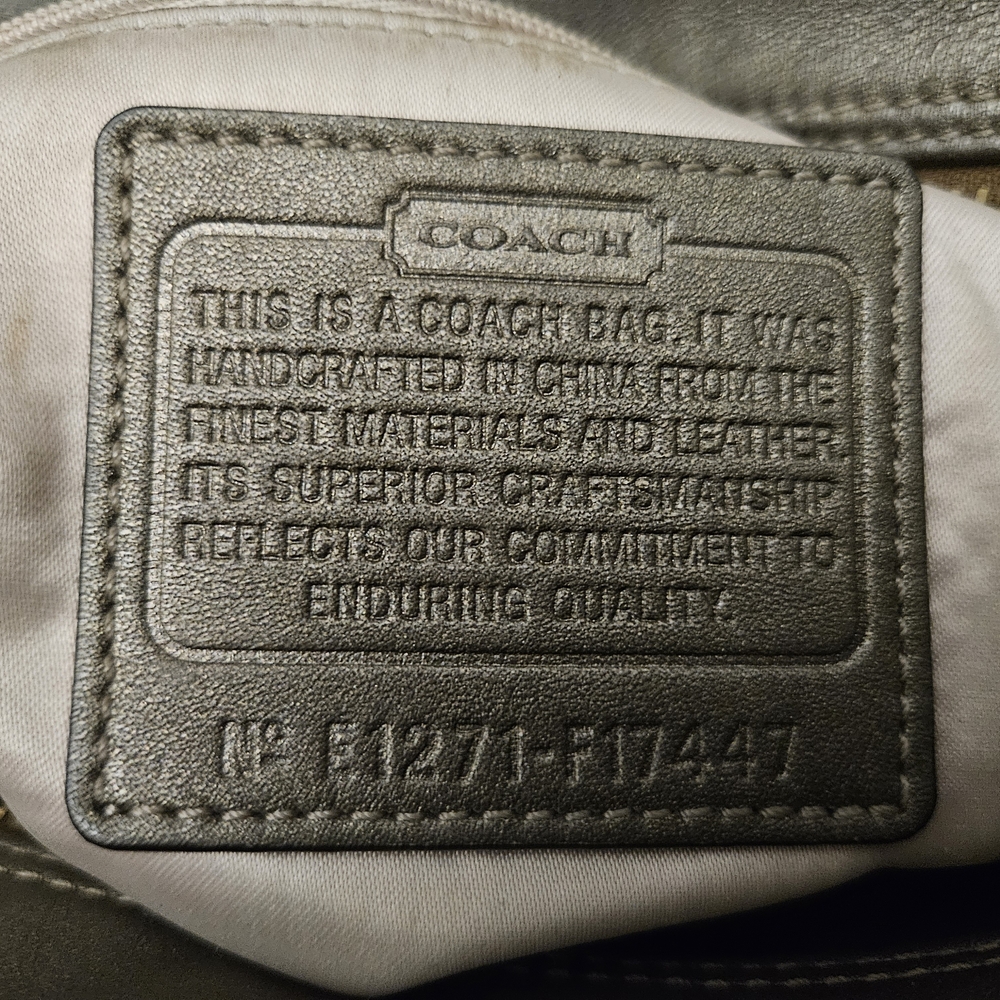 Coach Brown and Tan Satchel with Wallet - Picture 3 of 6